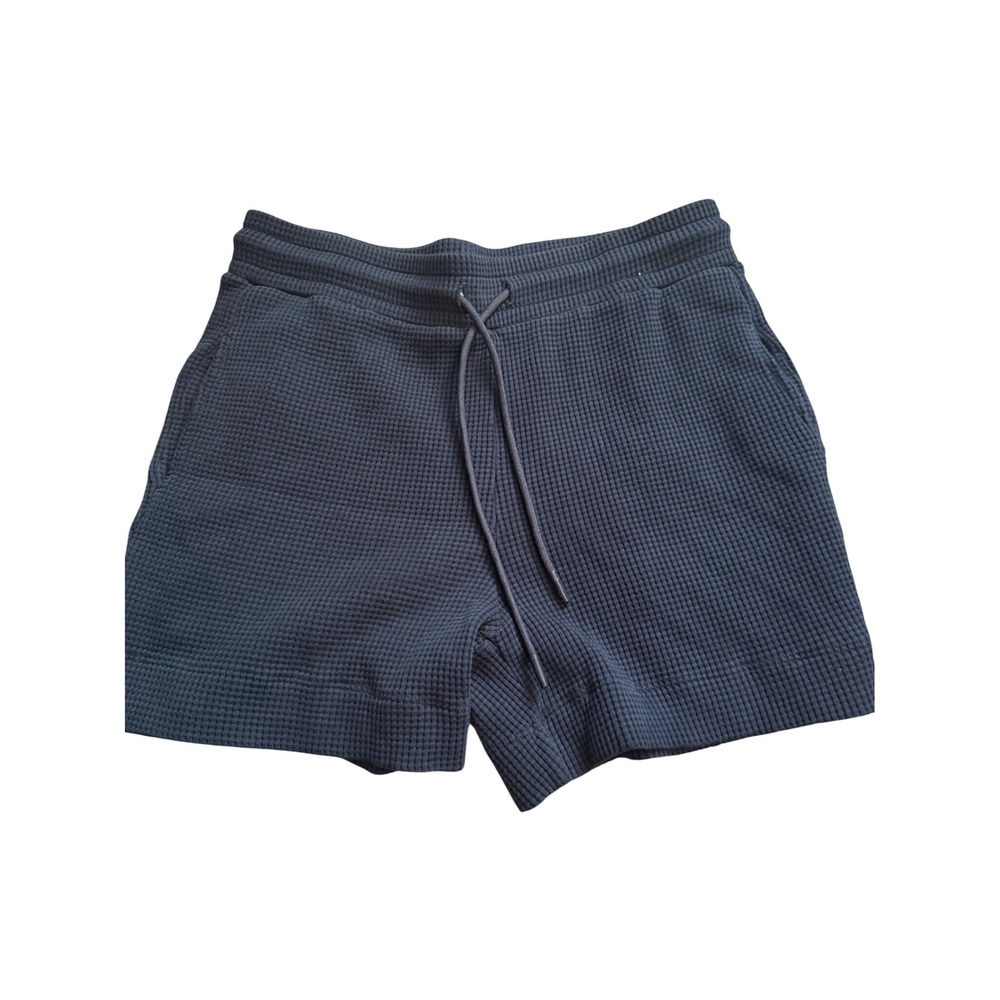Cotton Citizen Waffle Knit Lounge Shorts Navy Blue Size M